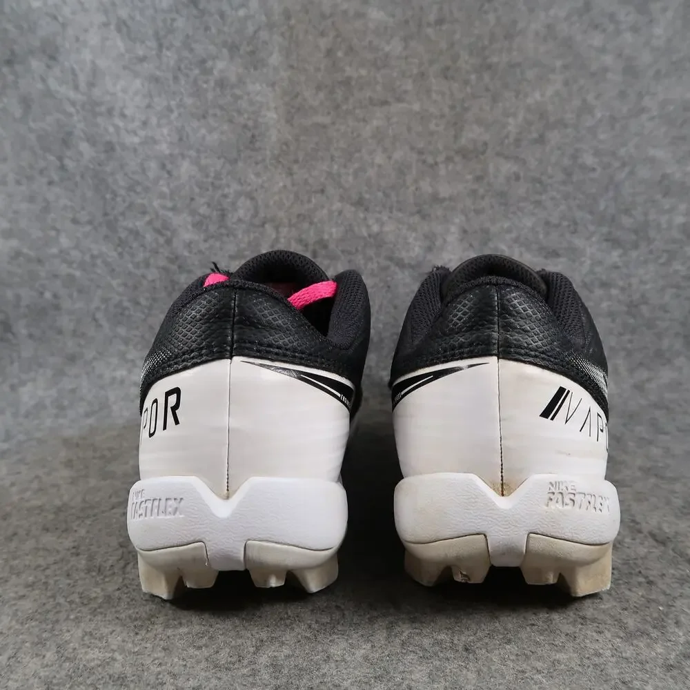 Nike Shoes Youth Kids 3 Football Cleats Vapor Edge Shark Lace Up Low Black White
